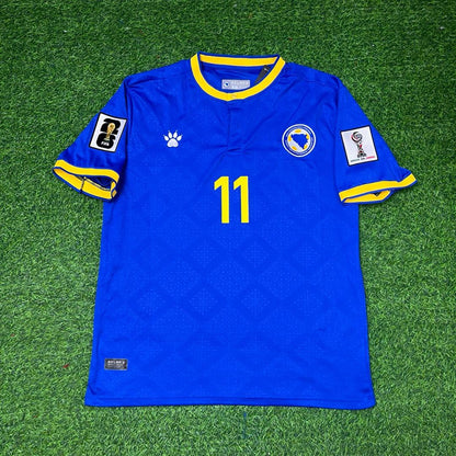 Edin Džeko Bosnia and Herzegovina 2026 World Cup Blue Football Jersey