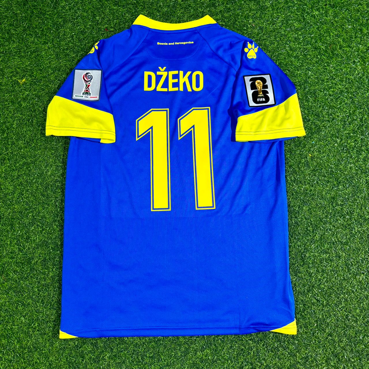 Edin Dzeko Bosnia and Herzegovina 2026 World Cup Home Football Jersey