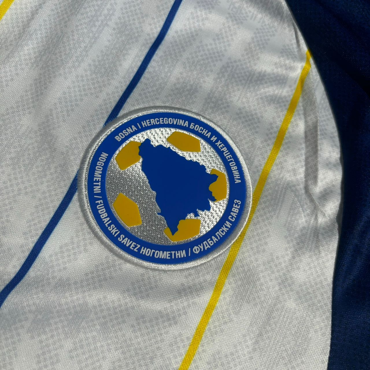 Kerim Alajbegovic Bosnia and Herzegovina 2026 World Cup White Football Jersey