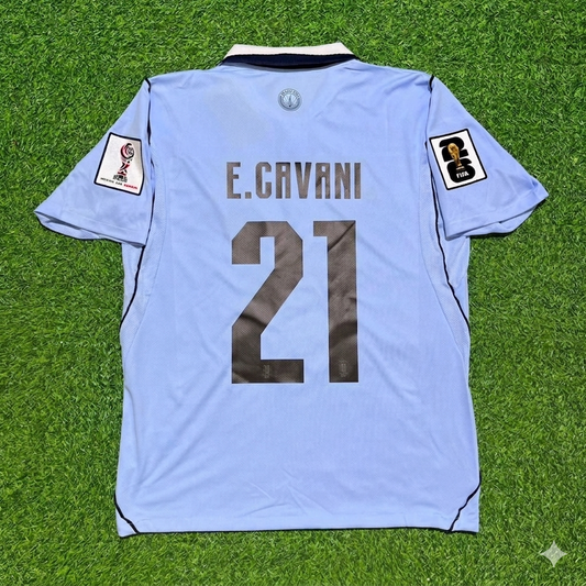 Edinson Cavani #21 Uruguay World Cup Home Sky Blue Jersey