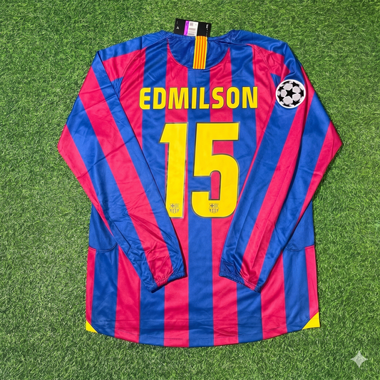 Edmilson Barcelona 2006 Final Retro Football Jersey
