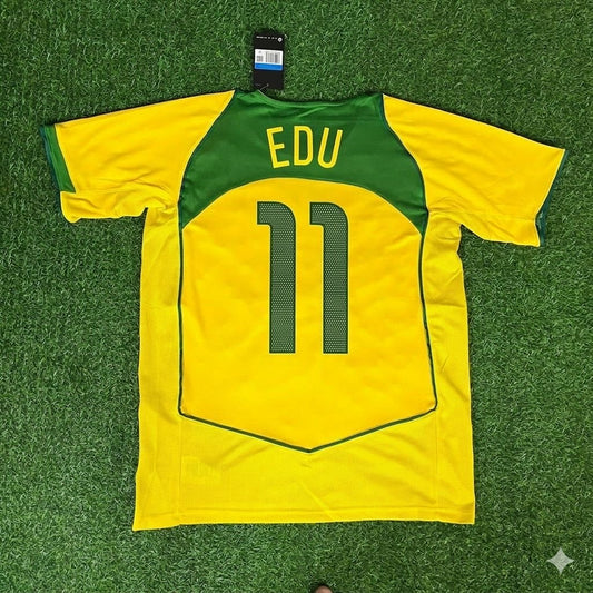 Eduardo César Gaspar 11 – Brasilien 2004–2006 Retro Trikot – | Trikot | Maillot Fußballtrikot