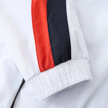 England White Retro Windbreaker Jacket – | Windbreaker Jacke | Coupe-Vent Soccer Shirt