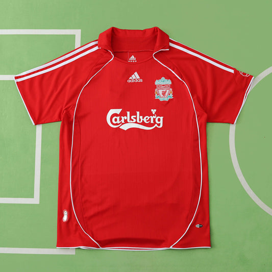 Liverpool 2006 2008 Season Premier League Red Retro Football Jersey