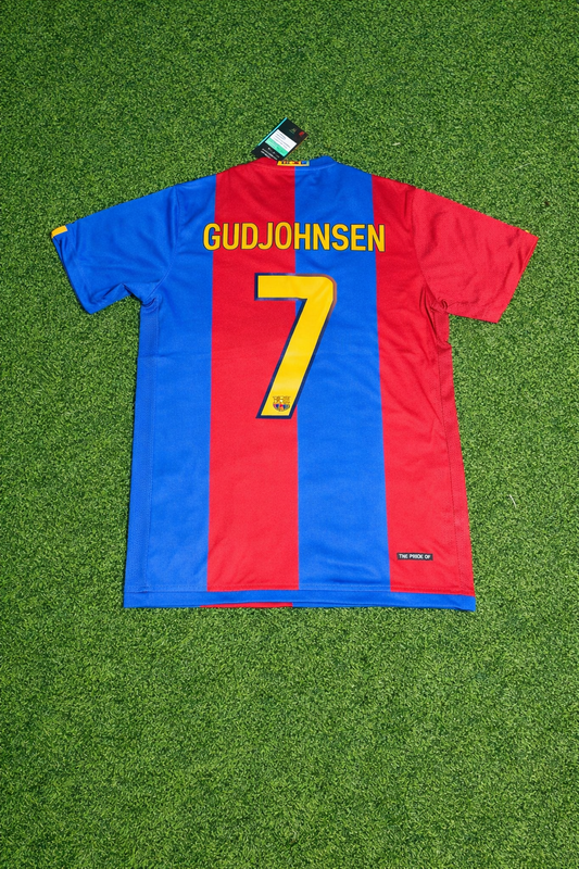 Eidur Gudjohnsen Barcelona 2006/2007 Home Retro Football Jersey