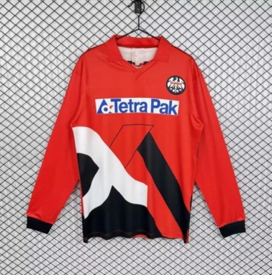 Eintracht Frankfurt 1993/1995 Saison Langarm Heim Retro Trikot