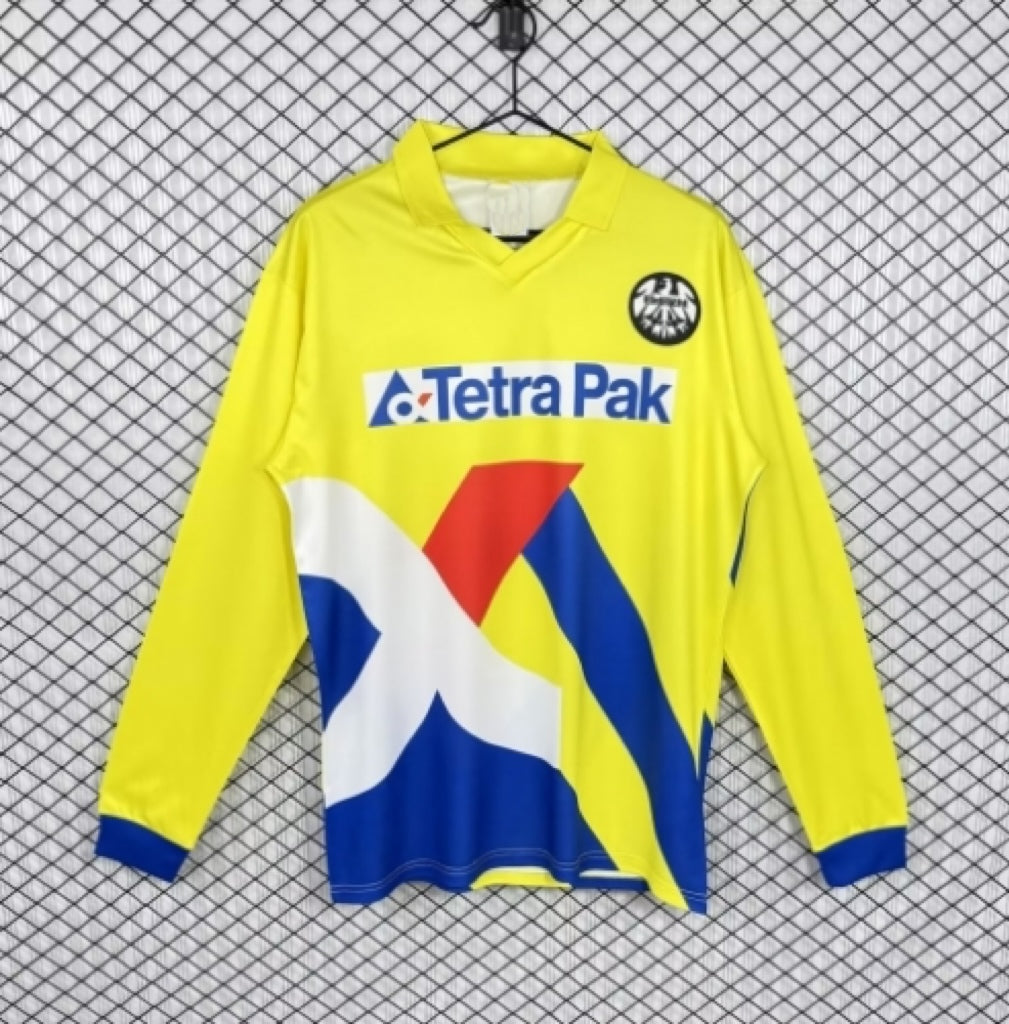 Eintracht Frankfurt 1993/1996 Saison Langarm Heim Retro Trikot