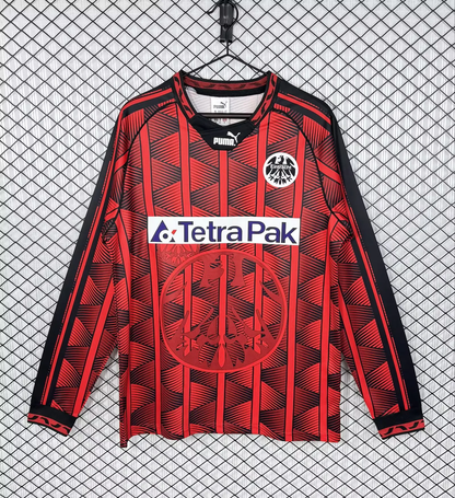 Eintracht Frankfurt 1995/96 Saison Langarm Heim Retro Trikot