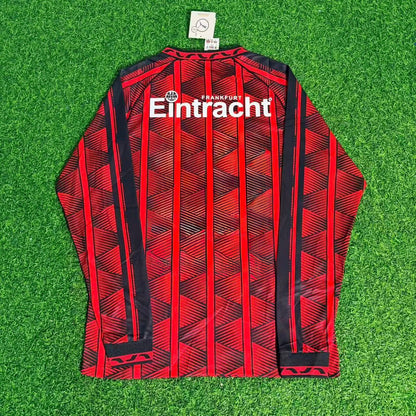Eintracht Frankfurt 1995/96 Saison Langarm Heim Retro Trikot