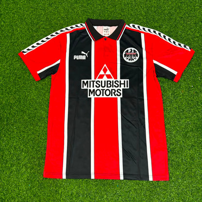 Eintracht Frankfurt 1996/1997 Saison Heim Retro Fußballtrikot