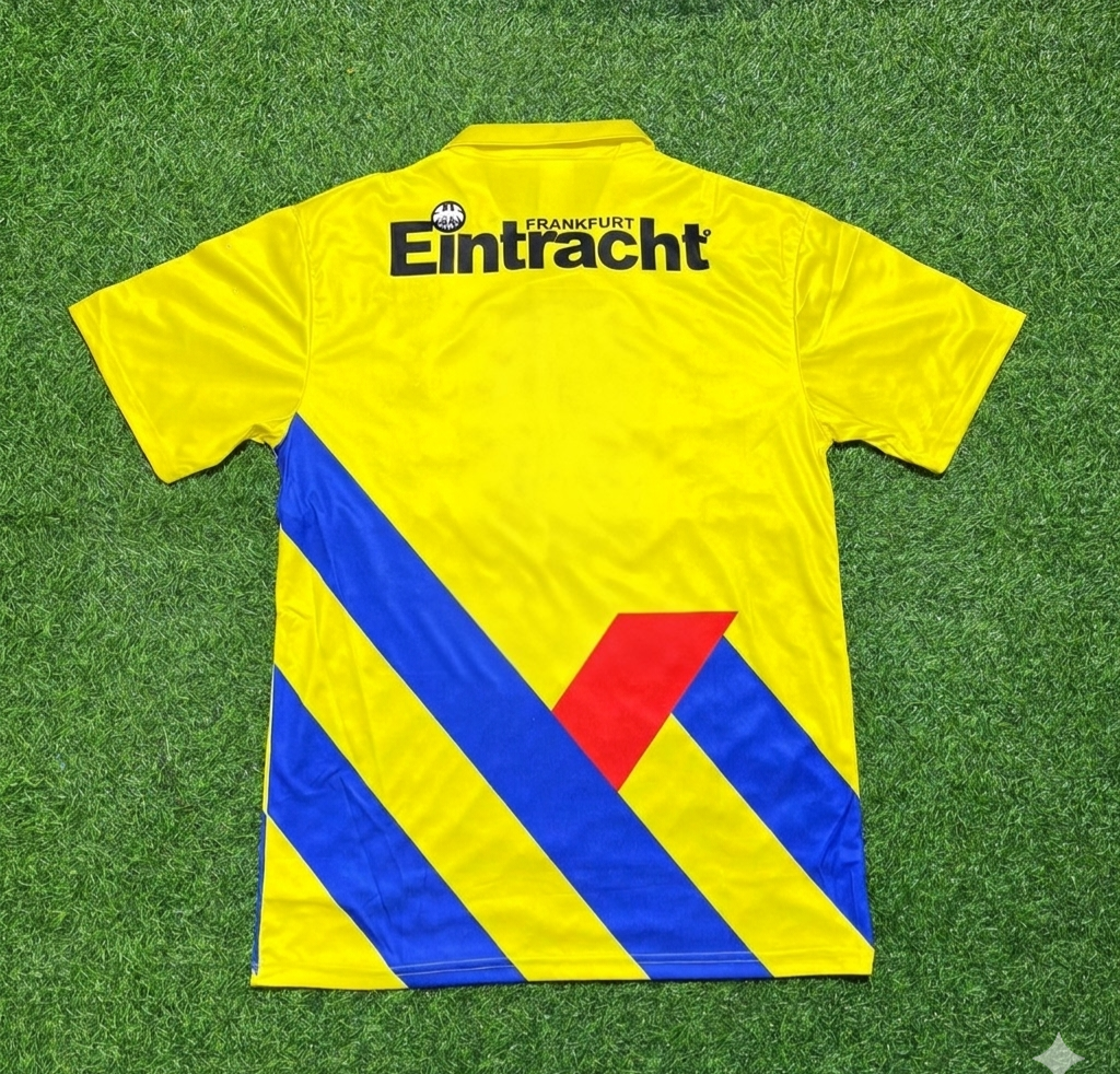 Eintracht Frankfurt 1993/1996 Retro Yellow Football Jersey