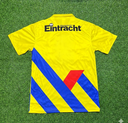 Eintracht Frankfurt 1993/1996 Retro Yellow Football Jersey