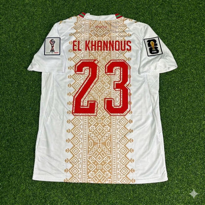 Bilal El Khannouss Morocco 2026 World Cup Away Football Jersey