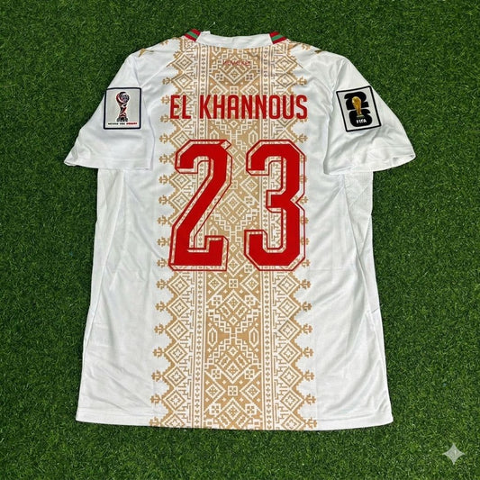 Bilal El Khannouss Morocco 2026 World Cup Away Football Jersey
