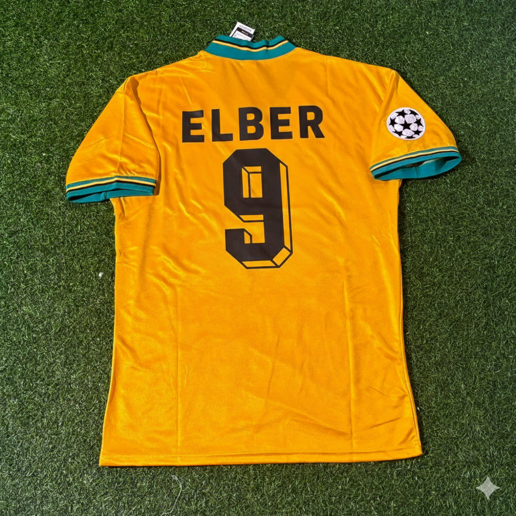 Giovane Elber Bayern Munich Maillot de football rétro jaune