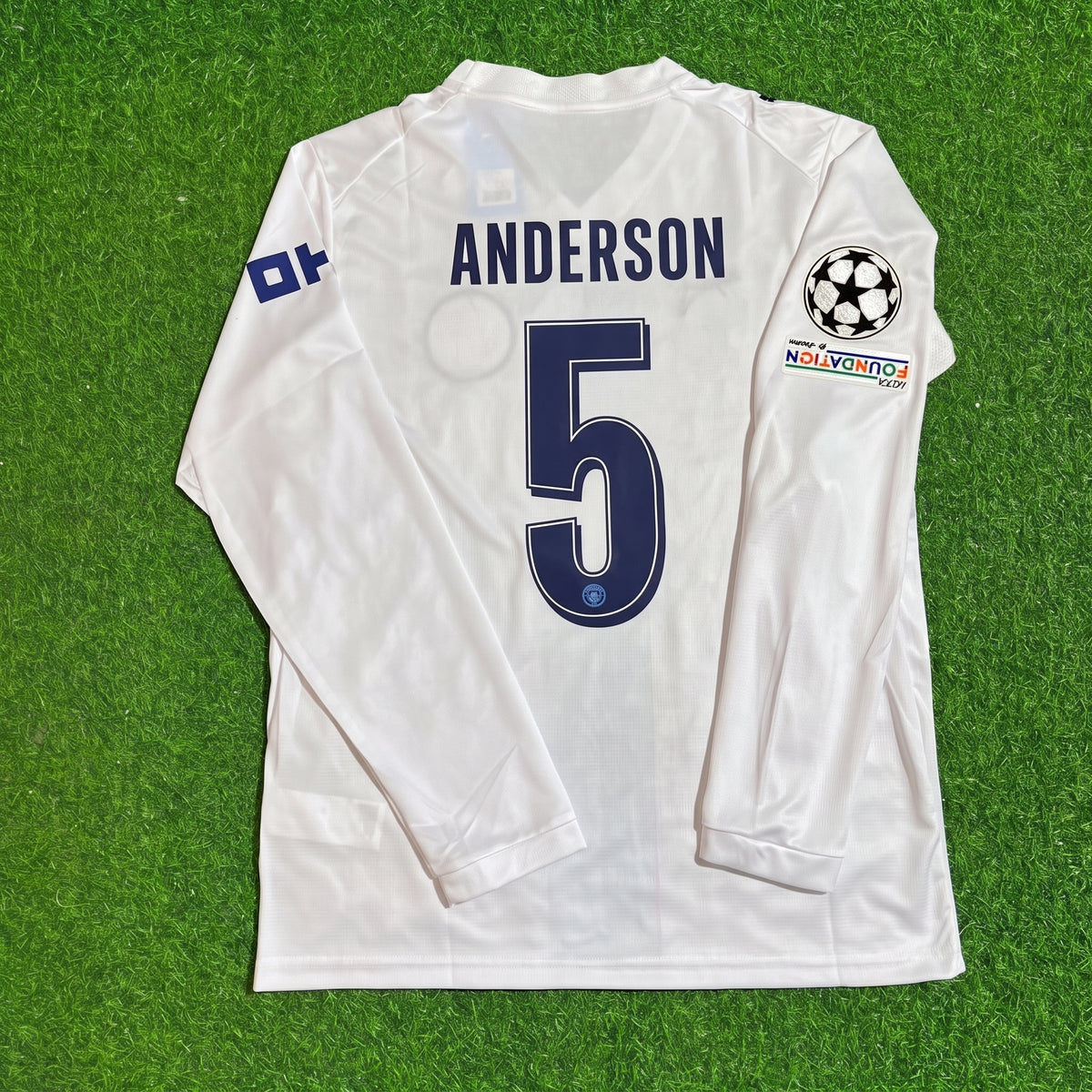 Elliot Anderson #5 Manchester City 2026-27 Third New Season Long Sleeve Champions League Patch Jersey Trikot Maillot Soccer Shirt