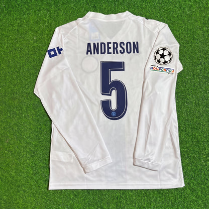 Elliot Anderson #5 Manchester City 2026-27 Third New Season Long Sleeve Champions League Patch Jersey Trikot Maillot Soccer Shirt