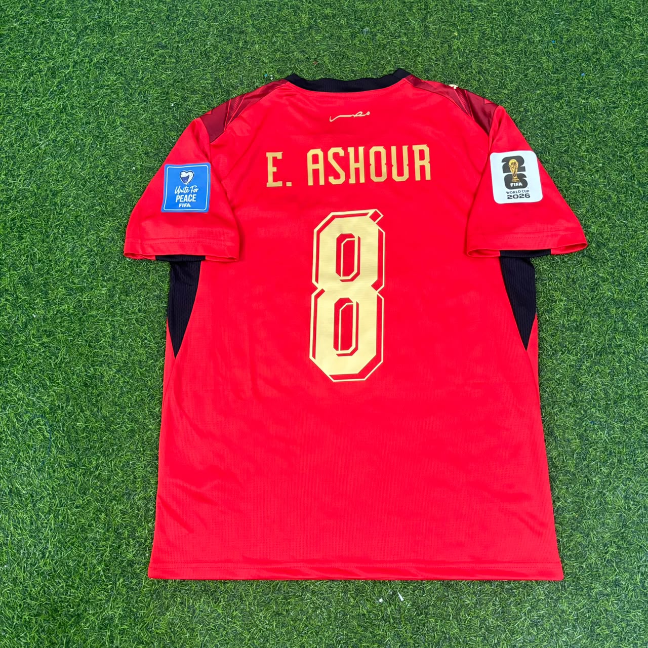 Emam Ashour Egypt 2026 World Cup Home Football Jersey