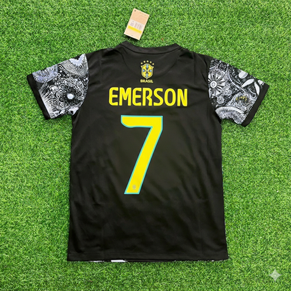 Emerson Brazil Iconic Retro Football Jersey Trikot Maglia Soccer Shirt