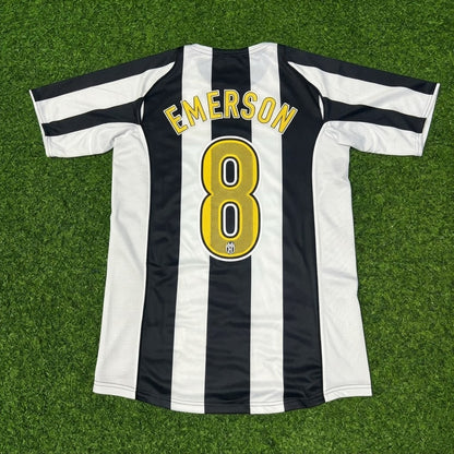 Emerson #8 Juventus 2004-2005 Black White Home Retro Football Jersey