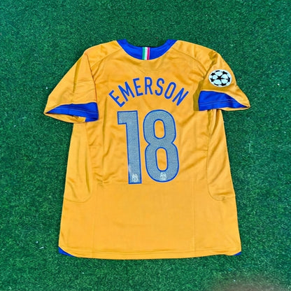 Emerson #18 Juventus 2005-2006 Yellow Third Retro Football Jersey
