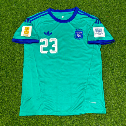 Emiliano Martinez Argentina Goalkeeper 2026 World Cup Kids Football Jersey Kit