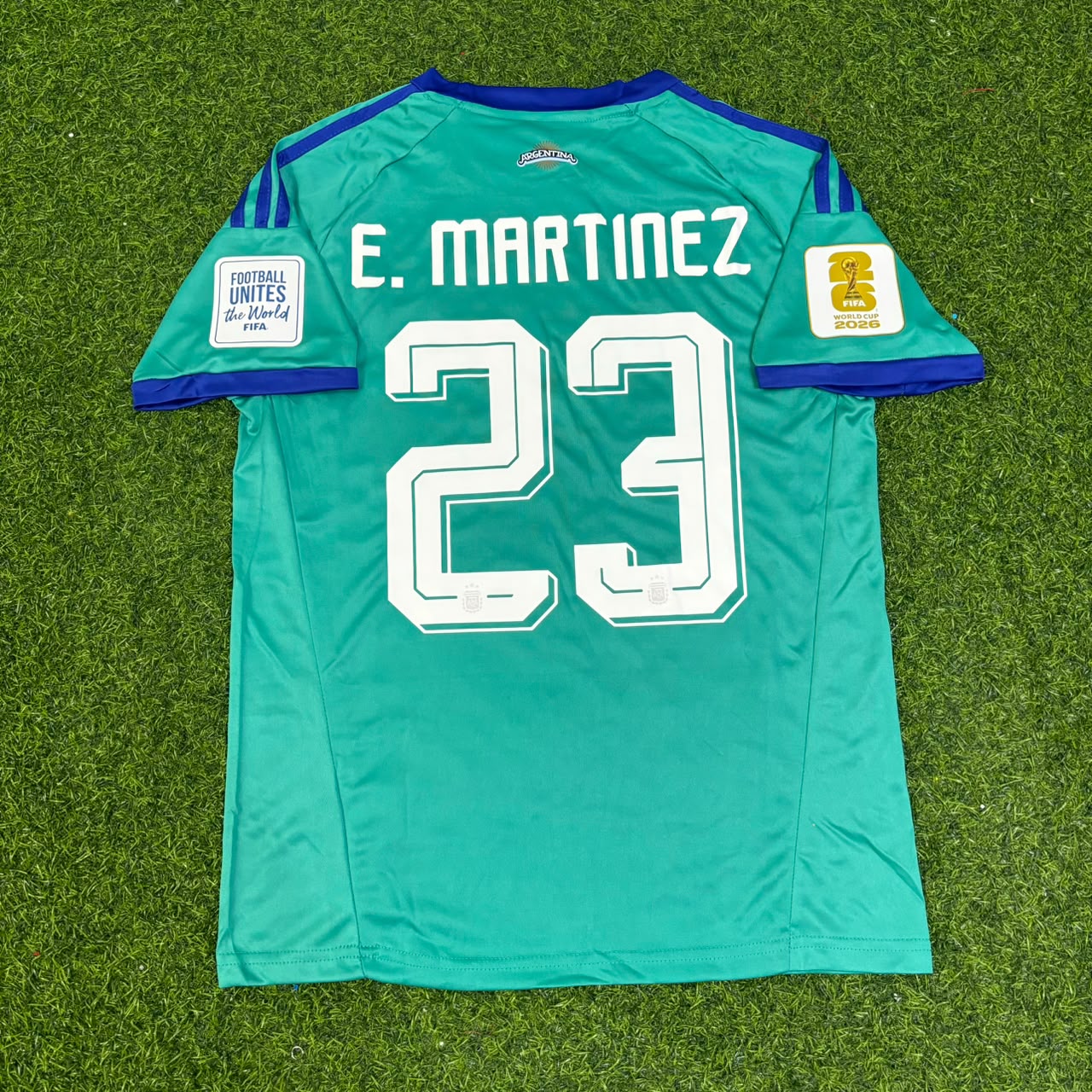 Emiliano Martinez Argentina Goalkeeper 2026 World Cup Football Jersey Kit