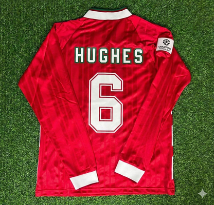 Emlyn Hughes Liverpool Long Sleeve Retro Kit Jersey Trikot Maillot Soccer Shirt