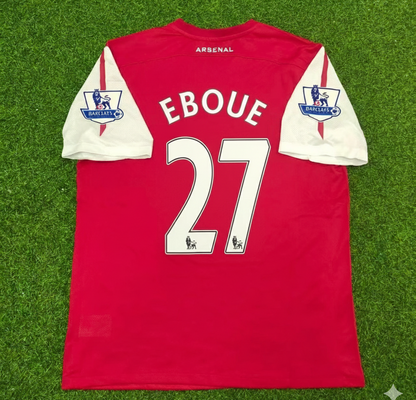 Emmanuel Eboue Arsenal 2010-2011  Retro Kit Jersey Trikot Maglia Soccer Shirt