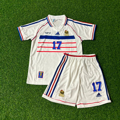 Emmanuel Petit France 1998 World Cup Kids Retro Jersey Maillot Trikot