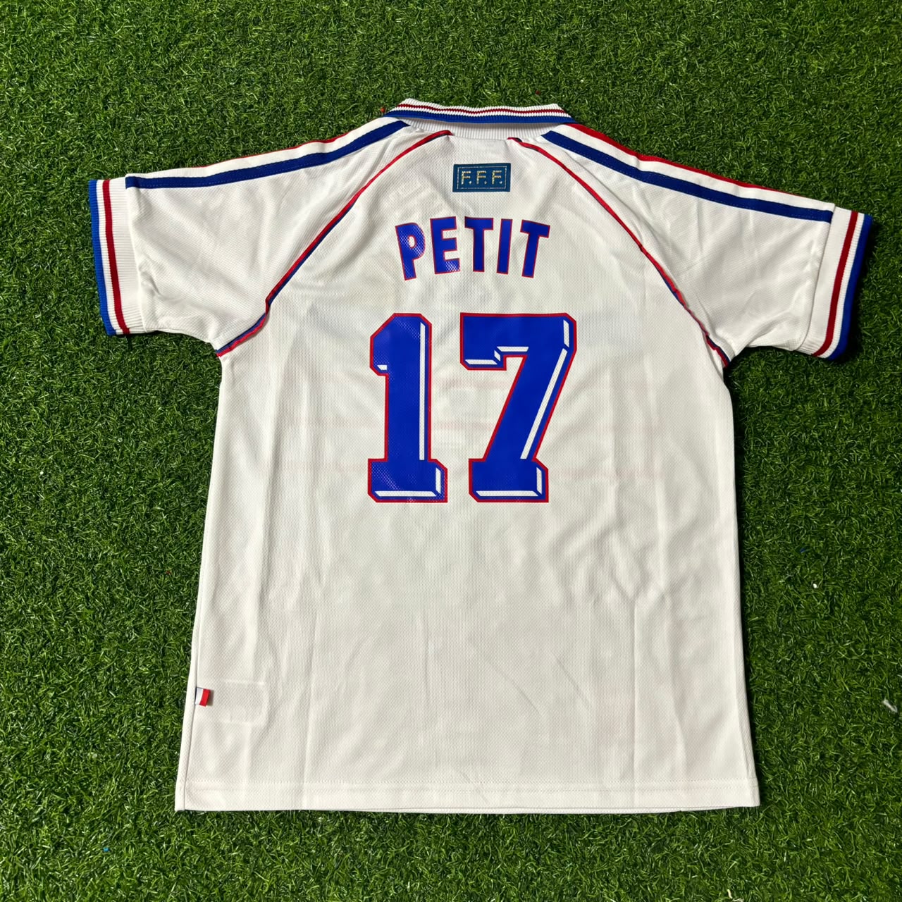 Emmanuel Petit France 1998 World Cup Kids Retro Jersey Maillot Trikot