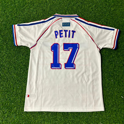 Emmanuel Petit France 1998 World Cup Kids Retro Jersey Maillot Trikot