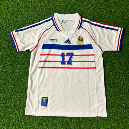 Emmanuel Petit France 1998 World Cup Kids Retro Jersey Maillot Trikot