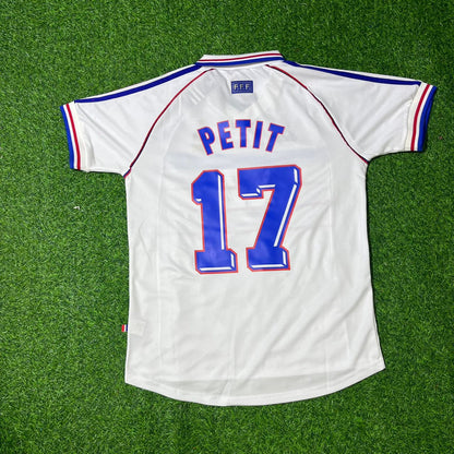 Emmanuel Petit France 1998 World Cup Retro Jersey Maillot Trikot