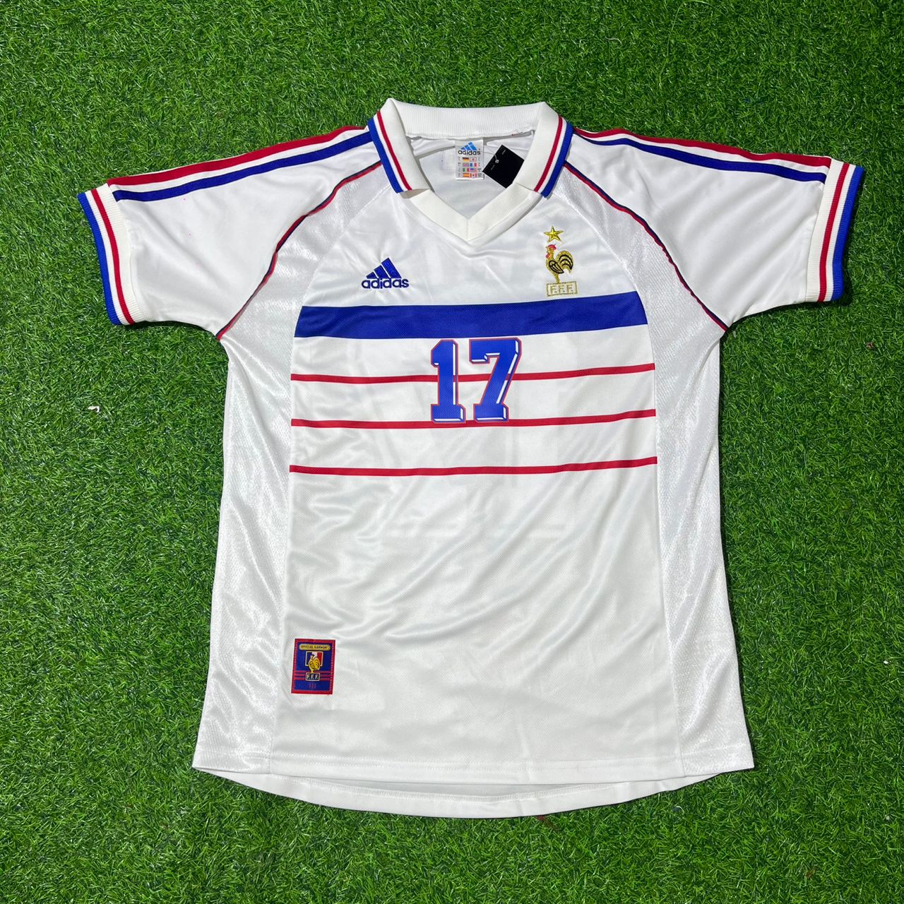 Emmanuel Petit France 1998 World Cup Retro Jersey Maillot Trikot