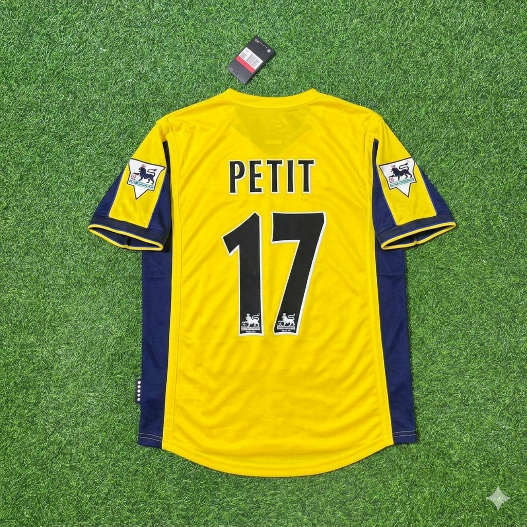 Emmanuel Petit - Arsenal 2000 Retro Jersey Trikot 