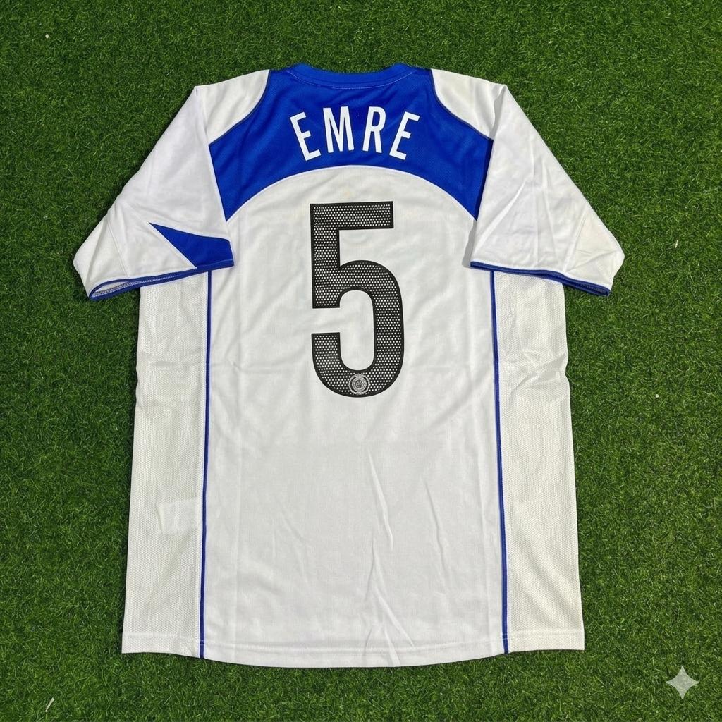 Emre Belözoglu Inter Milan 2004-2005 Retro White Football Jersey
