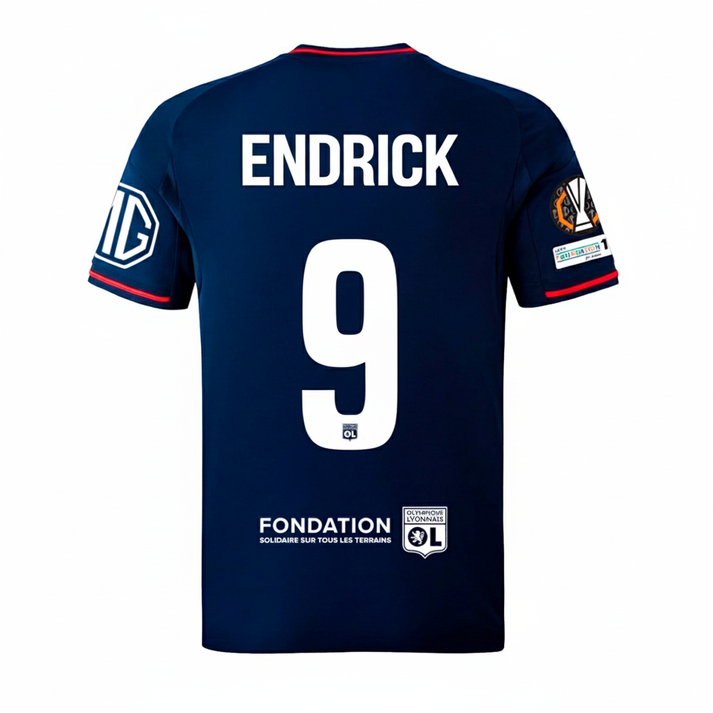 Endrick 9- Olympique Lyonnais 2026 New Season Jersey Trikot Maillot
