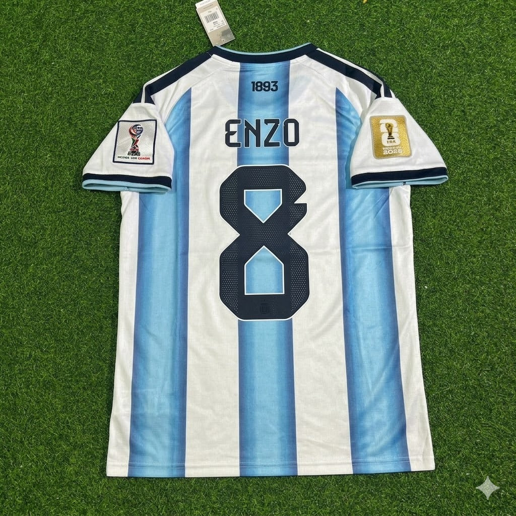 Enzo Fernandez Argentina 2026 World Cup Football Jersey Kit