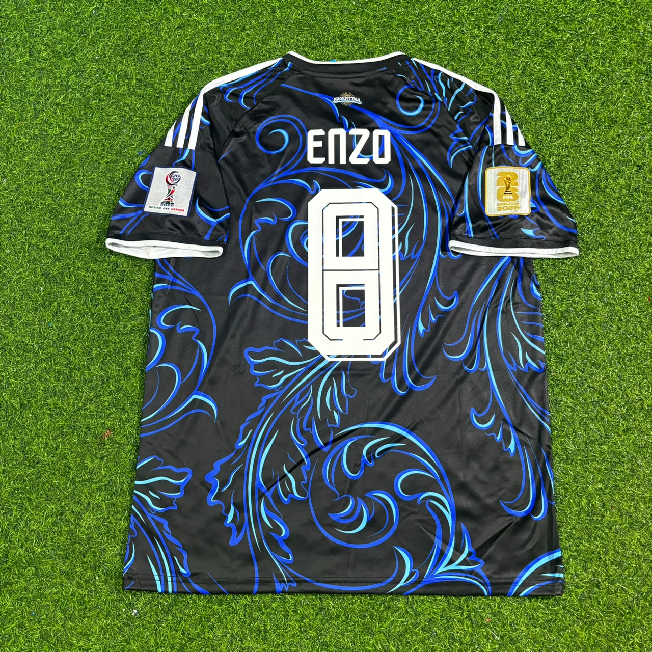 Enzo Fernández #8 Argentina 2026 World Cup New Season Football Jersey Kit