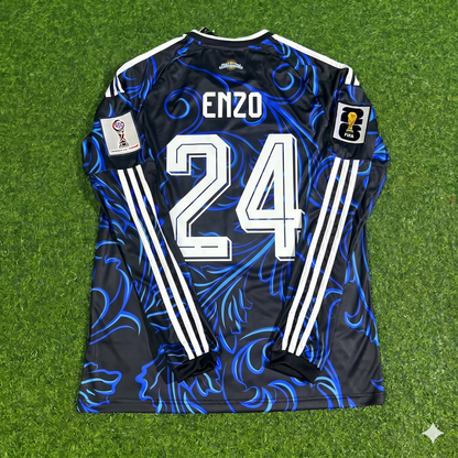 Enzo Fernandez Argentina 2026 World Cup Long Sleeve Football Jersey