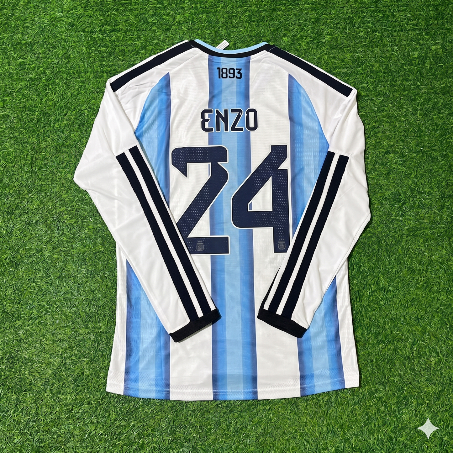 Enzo Fernández #24 Argentina 2026 World Cup Long Sleeve Football Jersey Kit