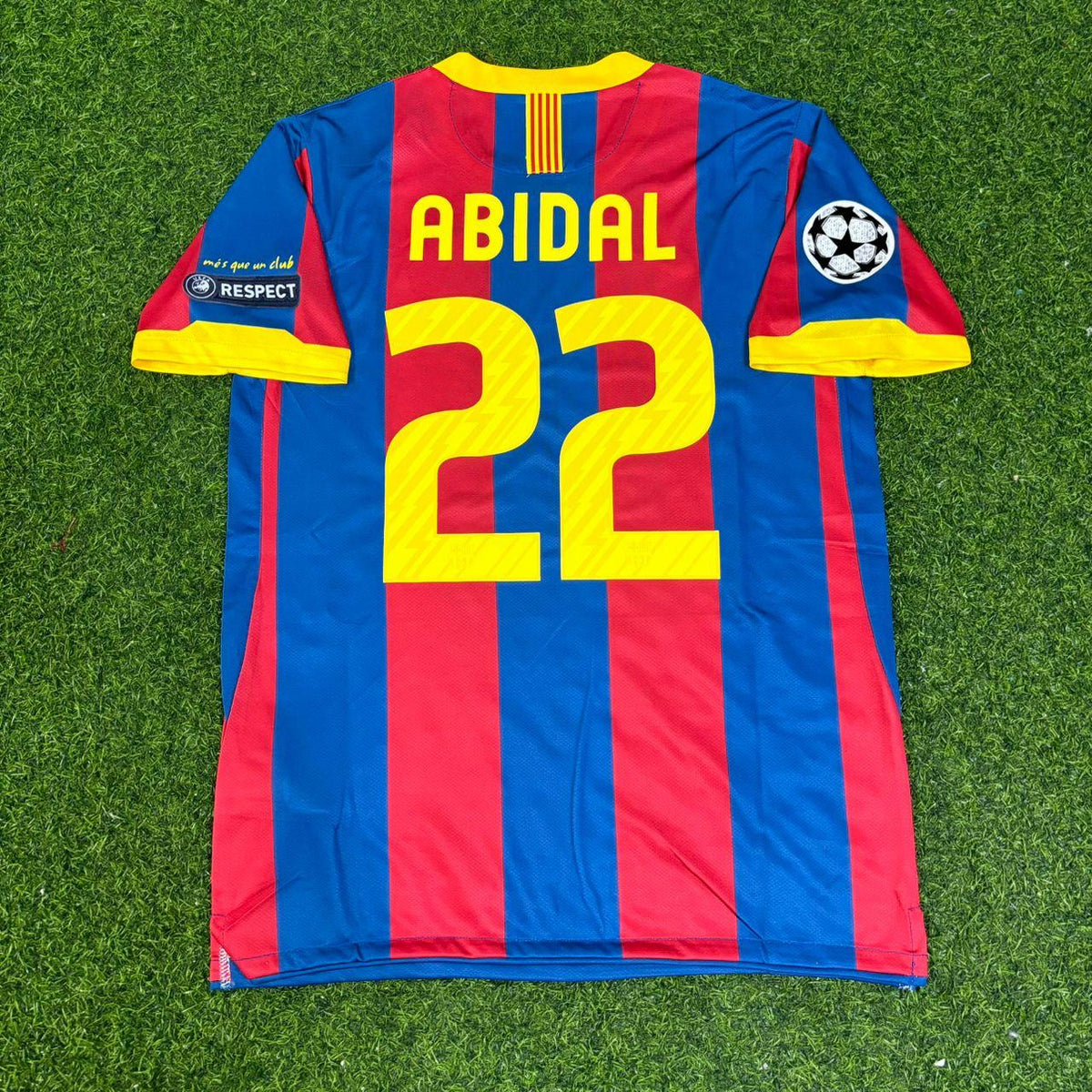Eric Abidal 22- Barcelona 2011 London Final Jersey Trikot Maillot Soccer Shirt