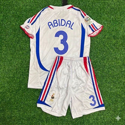 Éric Abidal #3 France 2006 World Cup Retro Kids Kit – | KinderTrikot Maillot Enfant Soccer Shirt