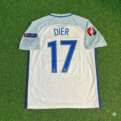 Eric Dier #17 England Euro 2016 Home Retro Jersey