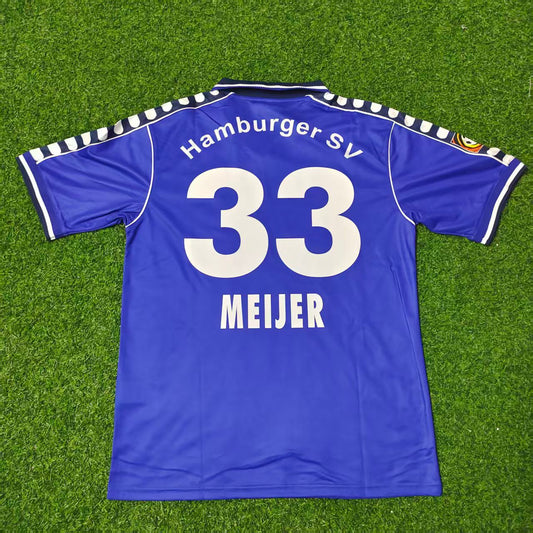 Erik Meijer Hamburger SV 2000-2001 Retro Heimtrikot Rot – Fußballtrikot