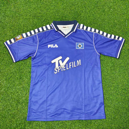 Erik Meijer Hamburger SV 2000-2001 Retro Heimtrikot Rot – Fußballtrikot