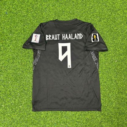 Erling Braut Haaland #9 Norway 2026 World Cup Away Black KIDS Football Jersey