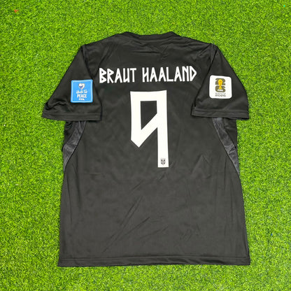 Erling Braut Haaland #9 Norway 2026 World Cup Black Away Football Jersey