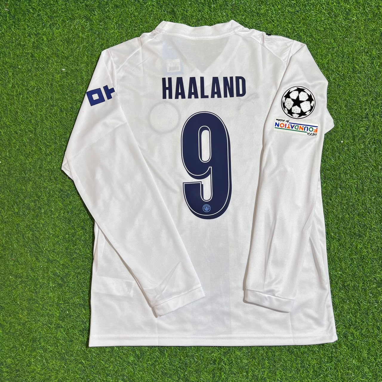 Erling Haaland #9 Manchester City 2026-27 Third New Season Long Sleeve Champions League Patch Jersey Trikot Maillot Soccer Shirt